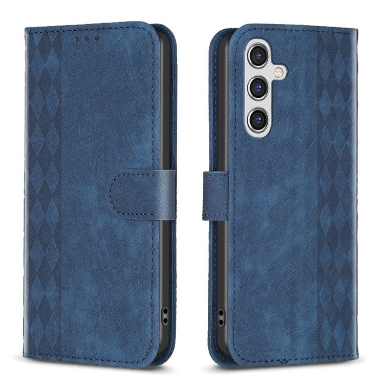Plaid Embossed Leather Phone Case, For Samsung Galaxy S20+, For Samsung Galaxy S20 FE, For Samsung Galaxy S20 Ultra, For Samsung Galaxy A03s / A02s, For Samsung Galaxy A12, For Samsung Galaxy A13 4G/5G, For Samsung Galaxy A14 4G/5G                     ...