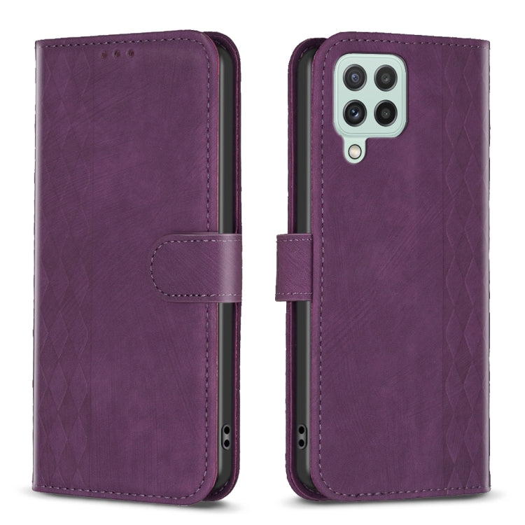 Plaid Embossed Leather Phone Case, For Samsung Galaxy S20+, For Samsung Galaxy S20 FE, For Samsung Galaxy S20 Ultra, For Samsung Galaxy A03s / A02s, For Samsung Galaxy A12, For Samsung Galaxy A13 4G/5G, For Samsung Galaxy A14 4G/5G                     ...