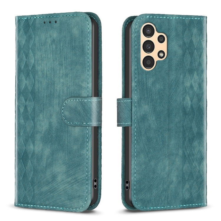 Plaid Embossed Leather Phone Case, For Samsung Galaxy S20+, For Samsung Galaxy S20 FE, For Samsung Galaxy S20 Ultra, For Samsung Galaxy A03s / A02s, For Samsung Galaxy A12, For Samsung Galaxy A13 4G/5G, For Samsung Galaxy A14 4G/5G                     ...