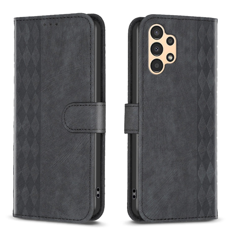 Plaid Embossed Leather Phone Case, For Samsung Galaxy S20+, For Samsung Galaxy S20 FE, For Samsung Galaxy S20 Ultra, For Samsung Galaxy A03s / A02s, For Samsung Galaxy A12, For Samsung Galaxy A13 4G/5G, For Samsung Galaxy A14 4G/5G                     ...