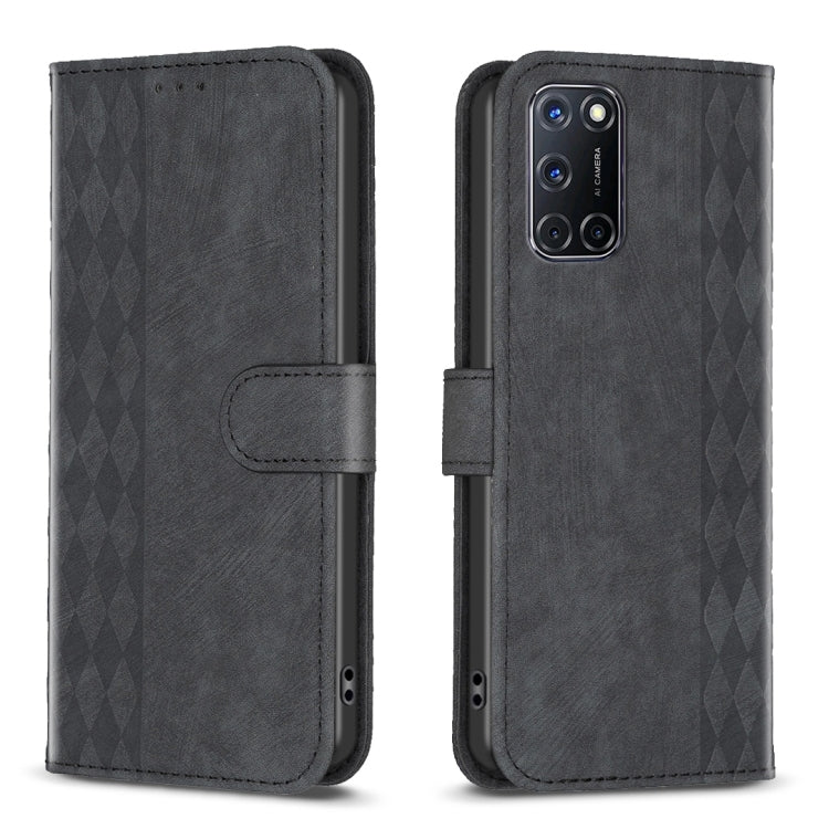 Plaid Embossed Leather Phone Case, For Samsung Galaxy A52 4G/5G, For Samsung Galaxy A53, For Samsung Galaxy A54, For Samsung Galaxy A71 4G, For Samsung Galaxy A72 4G/5G, For Samsung Galaxy A73