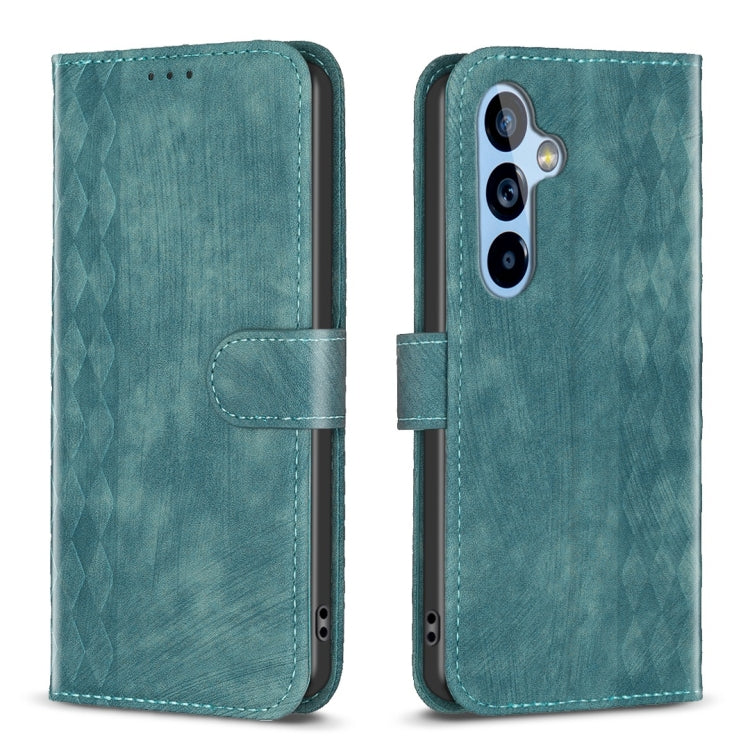 Plaid Embossed Leather Phone Case, For Samsung Galaxy A52 4G/5G, For Samsung Galaxy A53, For Samsung Galaxy A54, For Samsung Galaxy A71 4G, For Samsung Galaxy A72 4G/5G, For Samsung Galaxy A73