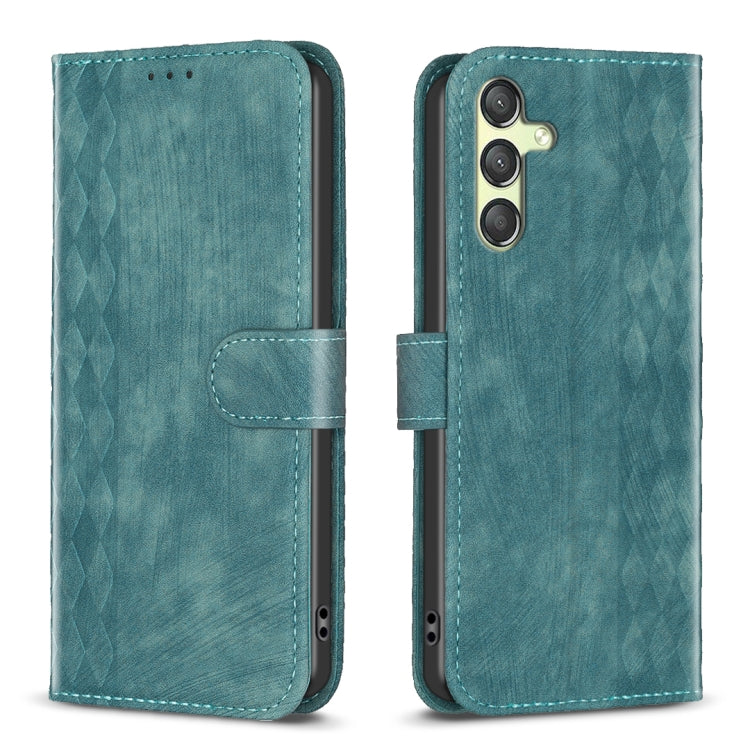 Plaid Embossed Leather Phone Case, For Samsung Galaxy A25 5G, For Samsung Galaxy S23 5G, For Samsung Galaxy A55, For Samsung Galaxy A35, For Samsung Galaxy S24 Ultra 5G, For Samsung Galaxy A15, For Samsung Galaxy S24+ 5G, For Samsung Galaxy S23 FE 5G  ...
