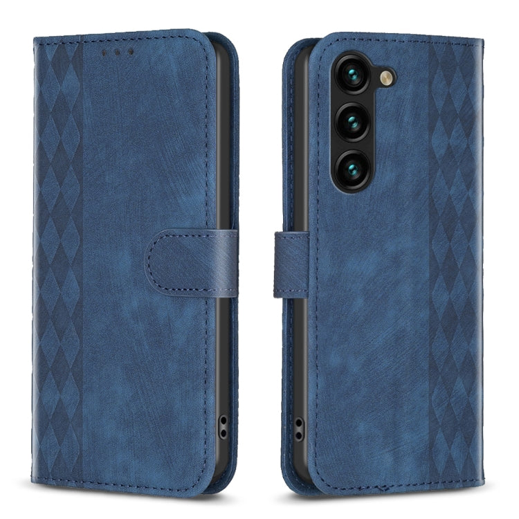 Plaid Embossed Leather Phone Case, For Samsung Galaxy A25 5G, For Samsung Galaxy S23 5G, For Samsung Galaxy A55, For Samsung Galaxy A35, For Samsung Galaxy S24 Ultra 5G, For Samsung Galaxy A15, For Samsung Galaxy S24+ 5G, For Samsung Galaxy S23 FE 5G  ...