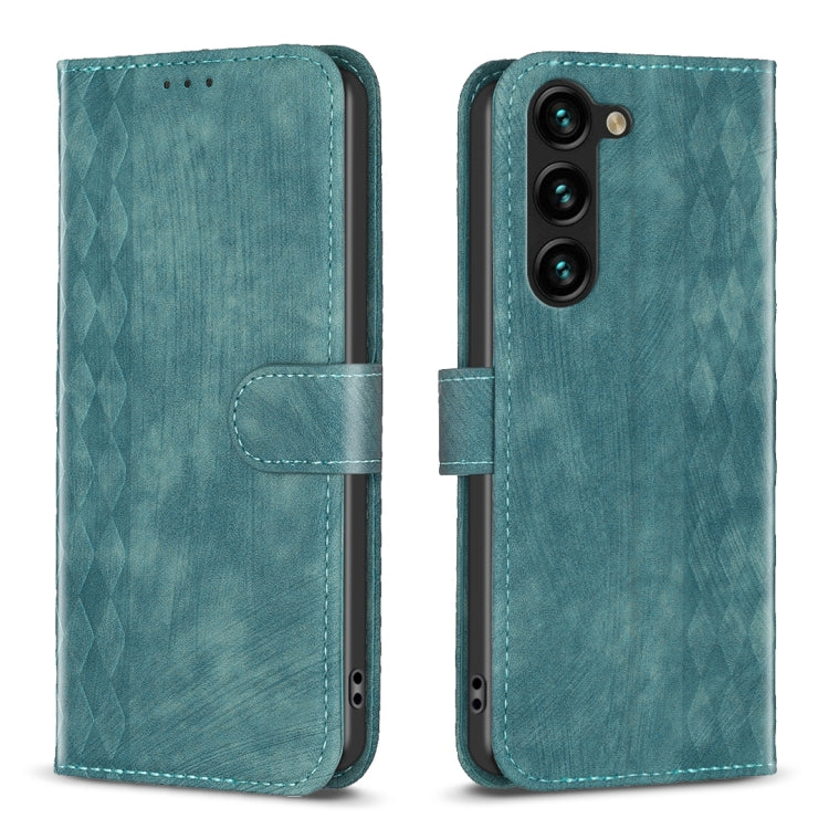 Plaid Embossed Leather Phone Case, For Samsung Galaxy A25 5G, For Samsung Galaxy S23 5G, For Samsung Galaxy A55, For Samsung Galaxy A35, For Samsung Galaxy S24 Ultra 5G, For Samsung Galaxy A15, For Samsung Galaxy S24+ 5G, For Samsung Galaxy S23 FE 5G  ...
