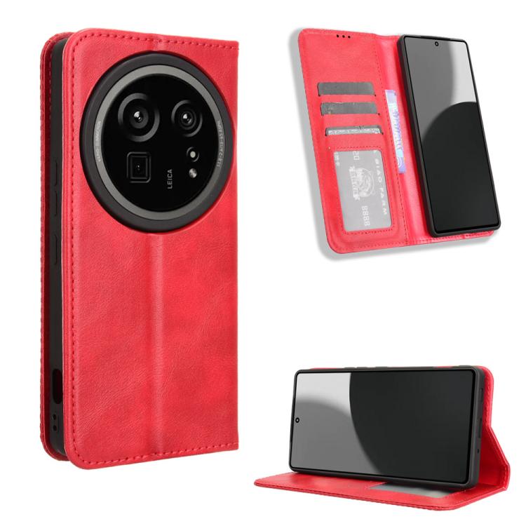Magnetic Buckle Retro Texture Leather Phone Case, For Sharp Aquos Sense10, For Sharp Aquos R10, For Sharp Aquos wish5, For Sharp Basio Active3, For Sharp Aquos Sense9, For Sharp Aquos R9 Pro, For Sharp Aquos wish4, For Sharp Aquos R9                   ...