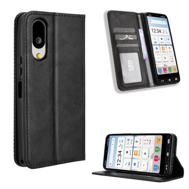 Magnetic Buckle Retro Texture Leather Phone Case, For Sharp Aquos R11, For Sharp Aquos Sense10, For Sharp Aquos R10, For Sharp Aquos wish5, For Sharp Basio Active3, For Sharp Aquos Sense9, For Sharp Aquos R9 Pro, For Sharp Aquos wish4, For Sharp Aquos ...