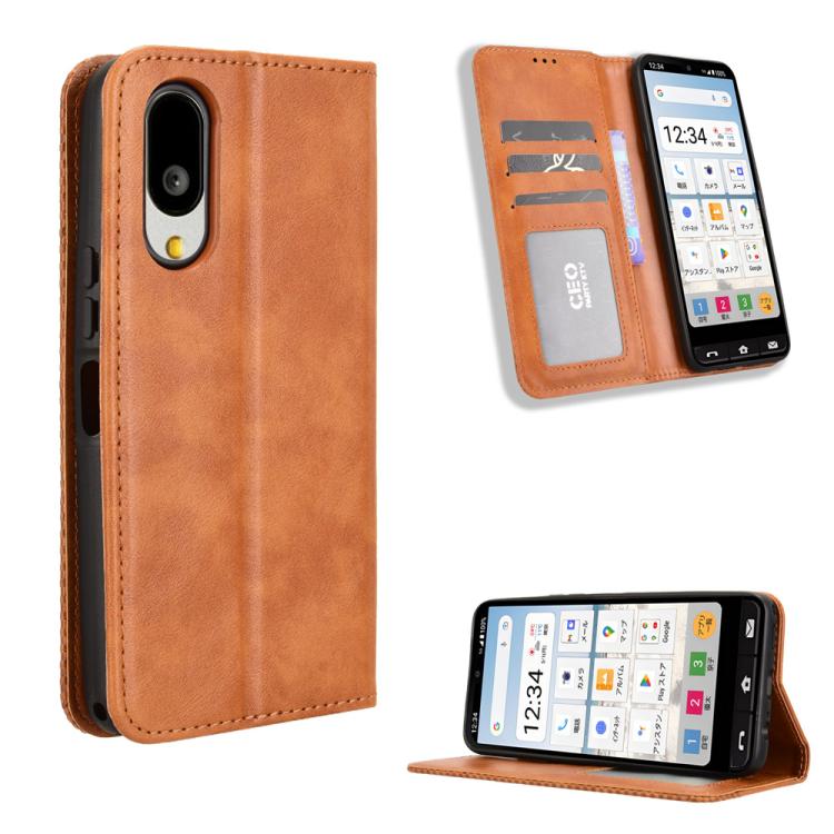Magnetic Buckle Retro Texture Leather Phone Case, For Sharp Aquos R11, For Sharp Aquos Sense10, For Sharp Aquos R10, For Sharp Aquos wish5, For Sharp Basio Active3, For Sharp Aquos Sense9, For Sharp Aquos R9 Pro, For Sharp Aquos wish4, For Sharp Aquos ...