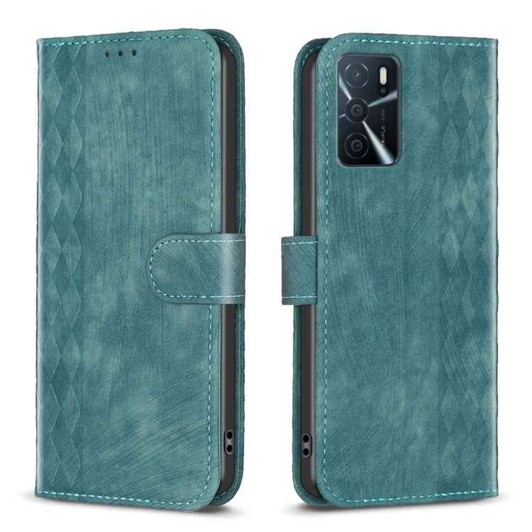 Plaid Embossed Leather Phone Case, For OPPO A16 / A16s / A54s / A55, For OPPO A74 4G / F19 4G, For OPPO A74 5G / A93 5G / A54 5G, For OPPO A94 4G / Reno5 F / F19 Pro, For OPPO A94 5G / F19 Pro+ 5G, For OPPO A96 5G / Reno7 Z, For OPPO Find X6�����������...