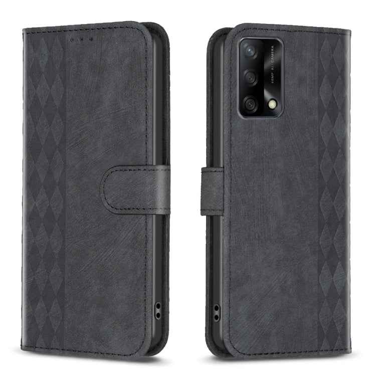 Plaid Embossed Leather Phone Case, For OPPO A16 / A16s / A54s / A55, For OPPO A74 4G / F19 4G, For OPPO A74 5G / A93 5G / A54 5G, For OPPO A94 4G / Reno5 F / F19 Pro, For OPPO A94 5G / F19 Pro+ 5G, For OPPO A96 5G / Reno7 Z, For OPPO Find X6�����������...