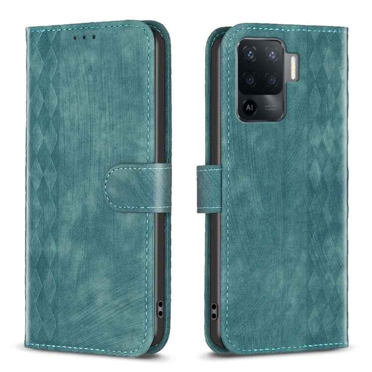 Plaid Embossed Leather Phone Case, For OPPO A16 / A16s / A54s / A55, For OPPO A74 4G / F19 4G, For OPPO A74 5G / A93 5G / A54 5G, For OPPO A94 4G / Reno5 F / F19 Pro, For OPPO A94 5G / F19 Pro+ 5G, For OPPO A96 5G / Reno7 Z, For OPPO Find X6�����������...
