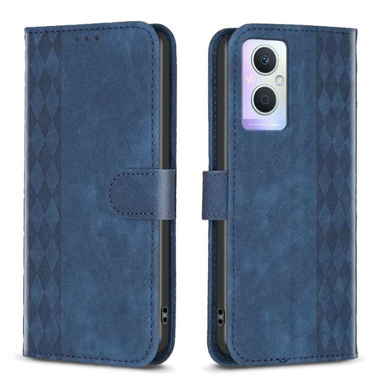 Plaid Embossed Leather Phone Case, For OPPO A16 / A16s / A54s / A55, For OPPO A74 4G / F19 4G, For OPPO A74 5G / A93 5G / A54 5G, For OPPO A94 4G / Reno5 F / F19 Pro, For OPPO A94 5G / F19 Pro+ 5G, For OPPO A96 5G / Reno7 Z, For OPPO Find X6�����������...