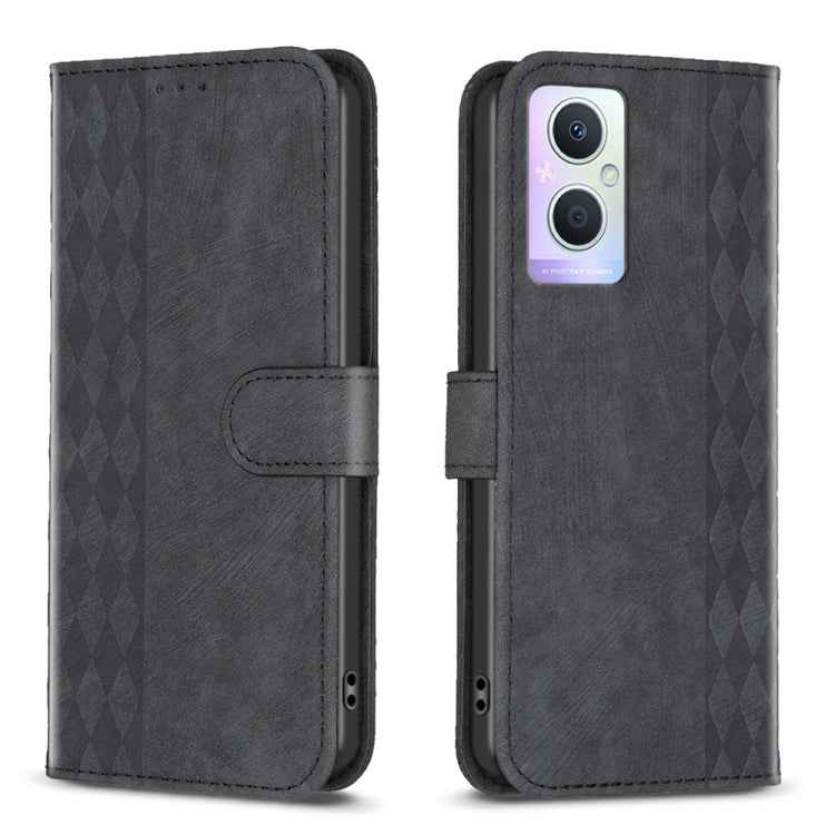 Plaid Embossed Leather Phone Case, For OPPO A16 / A16s / A54s / A55, For OPPO A74 4G / F19 4G, For OPPO A74 5G / A93 5G / A54 5G, For OPPO A94 4G / Reno5 F / F19 Pro, For OPPO A94 5G / F19 Pro+ 5G, For OPPO A96 5G / Reno7 Z, For OPPO Find X6�����������...