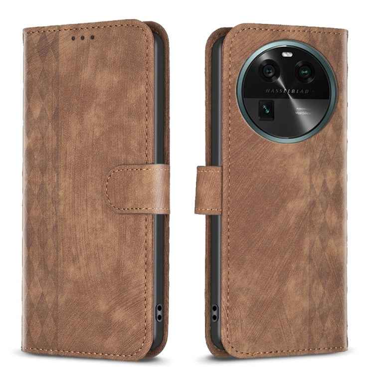 Plaid Embossed Leather Phone Case, For OPPO A16 / A16s / A54s / A55, For OPPO A74 4G / F19 4G, For OPPO A74 5G / A93 5G / A54 5G, For OPPO A94 4G / Reno5 F / F19 Pro, For OPPO A94 5G / F19 Pro+ 5G, For OPPO A96 5G / Reno7 Z, For OPPO Find X6�����������...