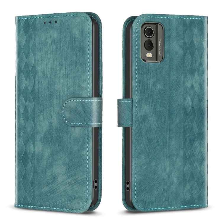 Plaid Embossed Leather Phone Case, For Nokia C12, For Nokia G42/G310, For Nokia C22, For Nokia C32, For Nokia G21 / G11, For Nokia G22
