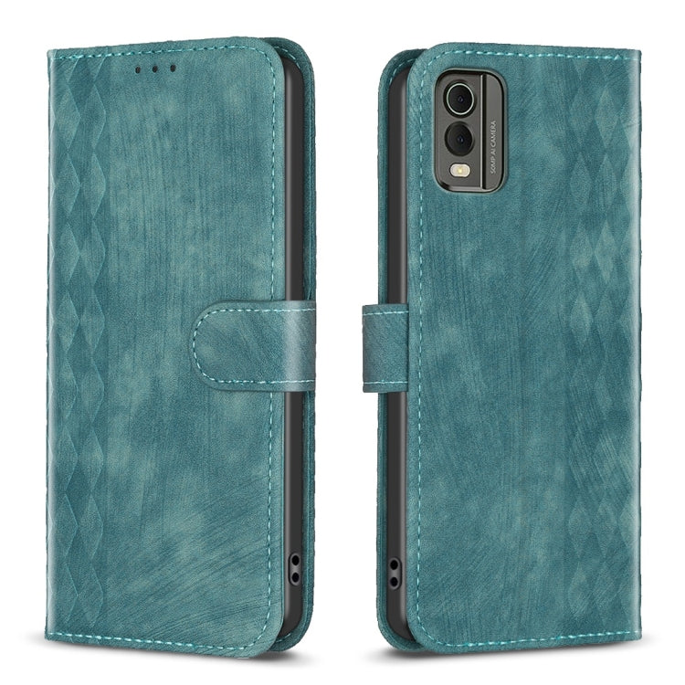 Plaid Embossed Leather Phone Case, For Nokia G42/G310, For Nokia C12, For Nokia C22, For Nokia C32, For Nokia G21 / G11, For Nokia G22