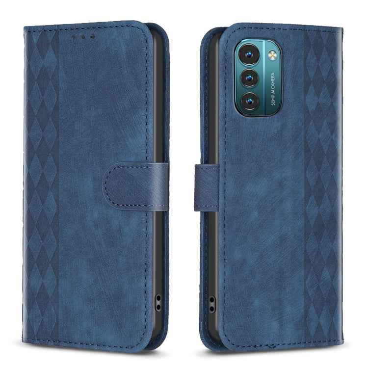 Plaid Embossed Leather Phone Case, For Nokia C12, For Nokia G42/G310, For Nokia C22, For Nokia C32, For Nokia G21 / G11, For Nokia G22