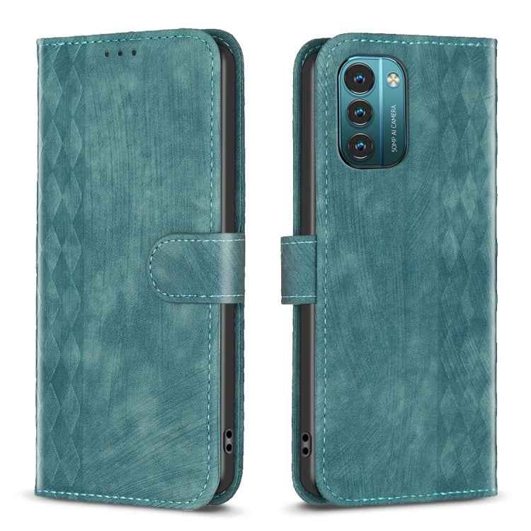 Plaid Embossed Leather Phone Case, For Nokia C12, For Nokia G42/G310, For Nokia C22, For Nokia C32, For Nokia G21 / G11, For Nokia G22