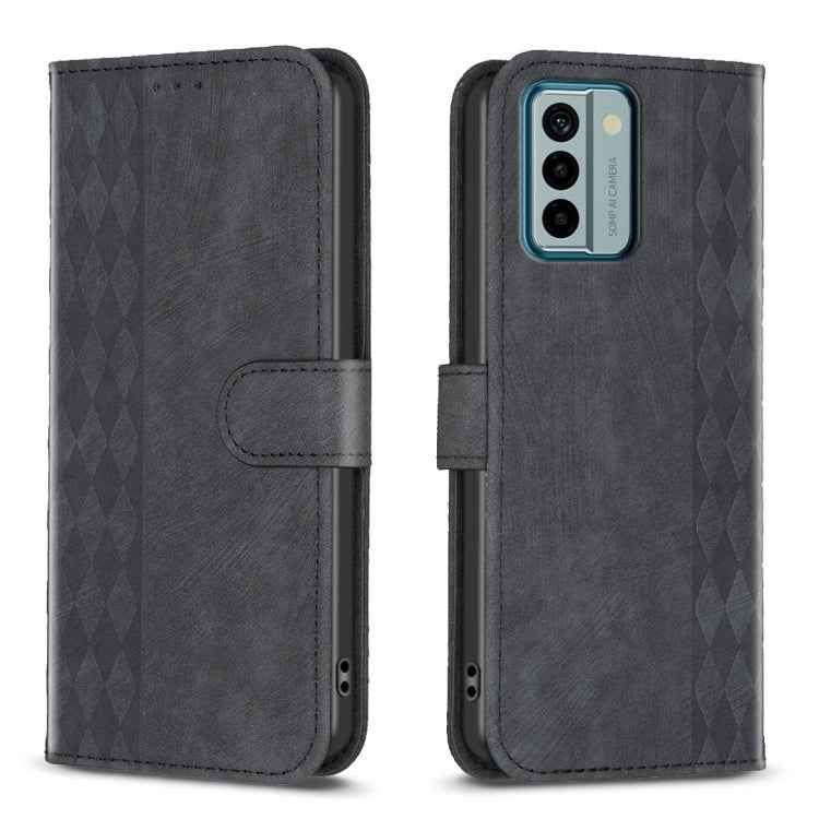 Plaid Embossed Leather Phone Case, For Nokia C12, For Nokia G42/G310, For Nokia C22, For Nokia C32, For Nokia G21 / G11, For Nokia G22