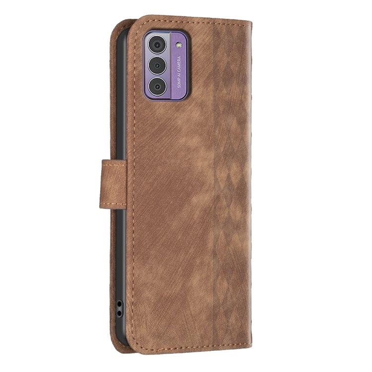 Plaid Embossed Leather Phone Case, For Nokia C12, For Nokia G42/G310, For Nokia C22, For Nokia C32, For Nokia G21 / G11, For Nokia G22