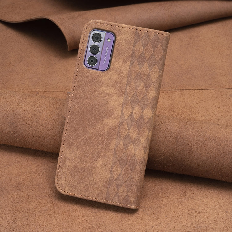 Plaid Embossed Leather Phone Case, For Nokia C12, For Nokia G42/G310, For Nokia C22, For Nokia C32, For Nokia G21 / G11, For Nokia G22