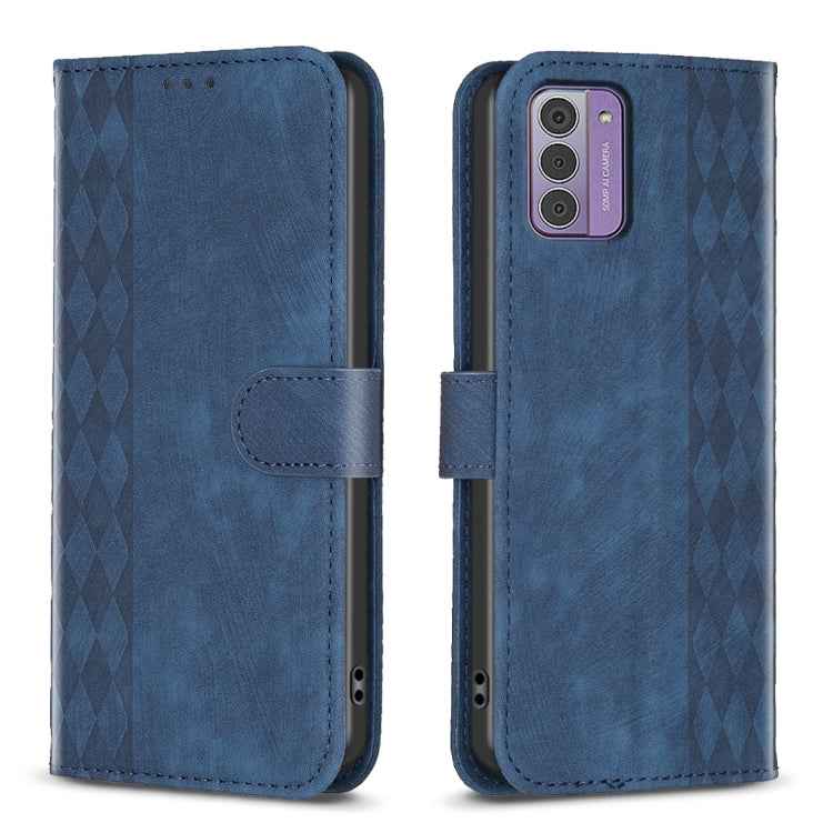 Plaid Embossed Leather Phone Case, For Nokia C12, For Nokia G42/G310, For Nokia C22, For Nokia C32, For Nokia G21 / G11, For Nokia G22