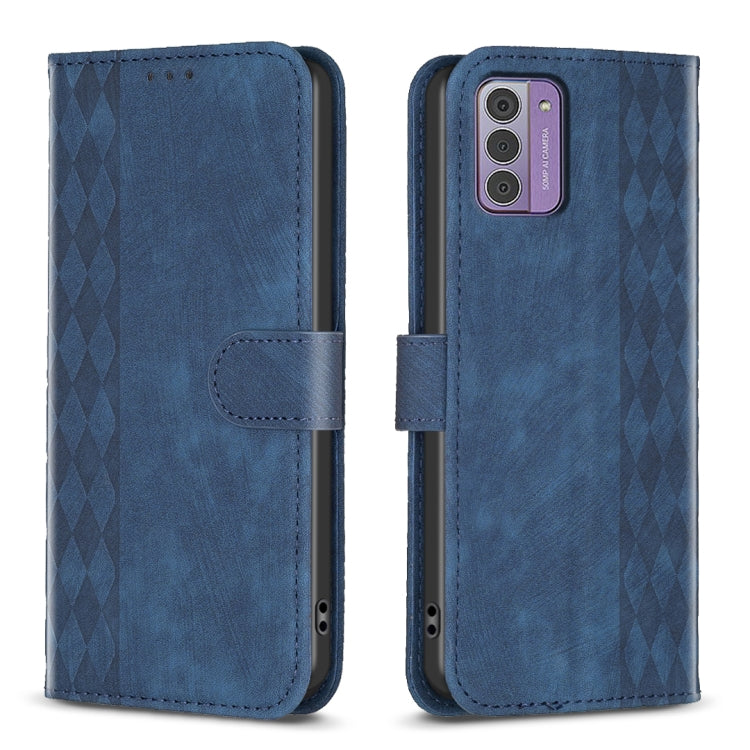 Plaid Embossed Leather Phone Case, For Nokia G42/G310, For Nokia C12, For Nokia C22, For Nokia C32, For Nokia G21 / G11, For Nokia G22