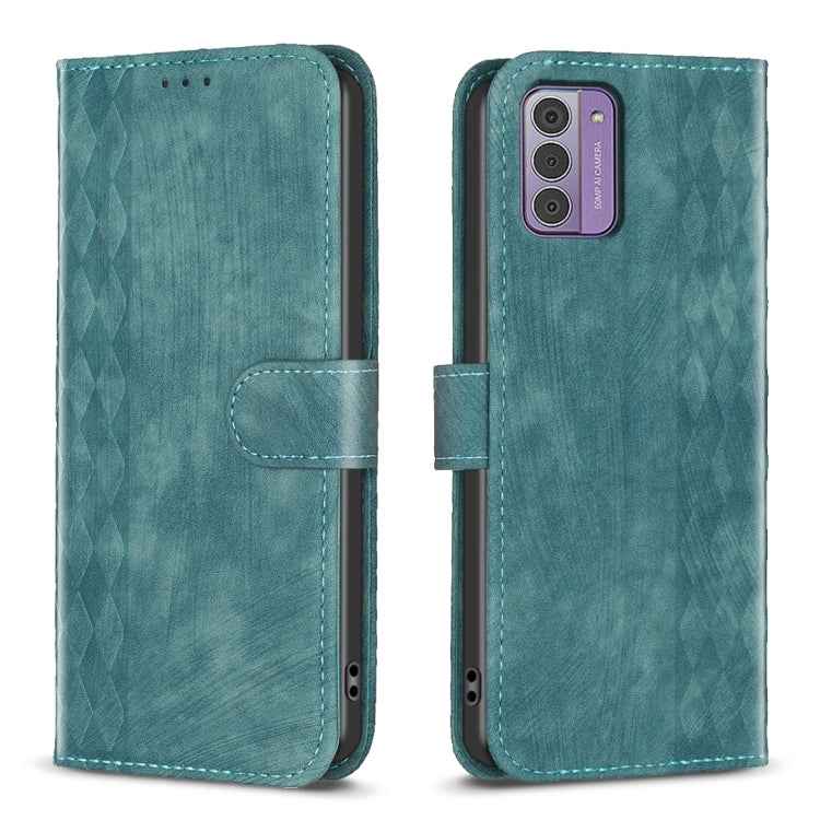 Plaid Embossed Leather Phone Case, For Nokia C12, For Nokia G42/G310, For Nokia C22, For Nokia C32, For Nokia G21 / G11, For Nokia G22