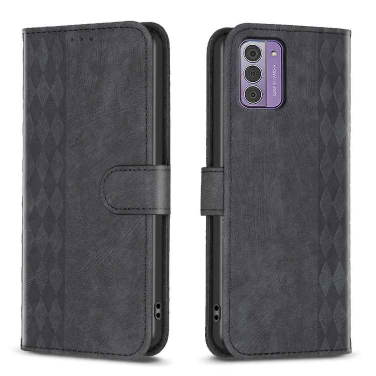 Plaid Embossed Leather Phone Case, For Nokia C12, For Nokia G42/G310, For Nokia C22, For Nokia C32, For Nokia G21 / G11, For Nokia G22