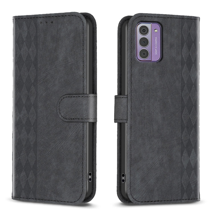 Plaid Embossed Leather Phone Case, For Nokia G42/G310, For Nokia C12, For Nokia C22, For Nokia C32, For Nokia G21 / G11, For Nokia G22