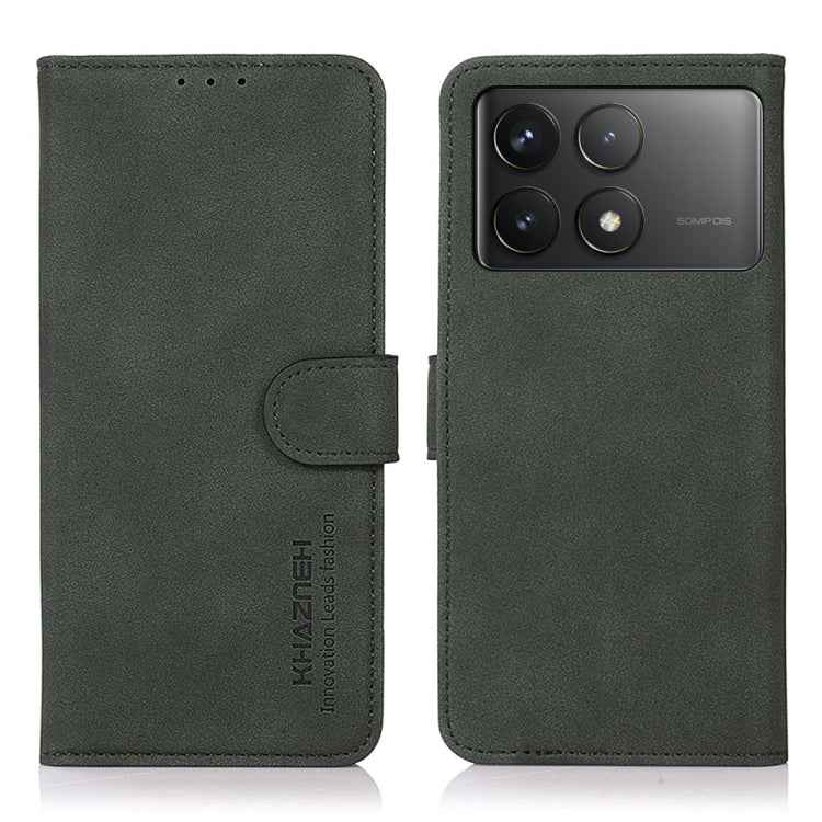 KHAZNEH Matte Texture Leather Phone Case, For Xiaomi Poco F6 / Redmi Turbo 3, For Xiaomi Poco F6 Pro, For Xiaomi Redmi K70 5G / K70 Pro 5G, For Xiaomi Redmi A3, For Xiaomi Redmi Note 13 4G, For Xiaomi Redmi K70E / POCO X6 Pro                           ...