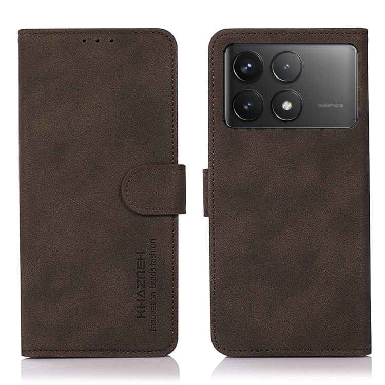 KHAZNEH Matte Texture Leather Phone Case, For Xiaomi Poco F6 / Redmi Turbo 3, For Xiaomi Poco F6 Pro, For Xiaomi Redmi K70 5G / K70 Pro 5G, For Xiaomi Redmi A3, For Xiaomi Redmi Note 13 4G, For Xiaomi Redmi K70E / POCO X6 Pro                           ...