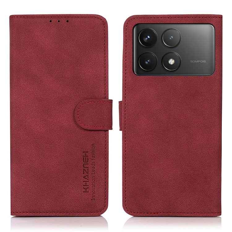 KHAZNEH Matte Texture Leather Phone Case, For Xiaomi Poco F6 / Redmi Turbo 3, For Xiaomi Poco F6 Pro, For Xiaomi Redmi K70 5G / K70 Pro 5G, For Xiaomi Redmi A3, For Xiaomi Redmi Note 13 4G, For Xiaomi Redmi K70E / POCO X6 Pro                           ...