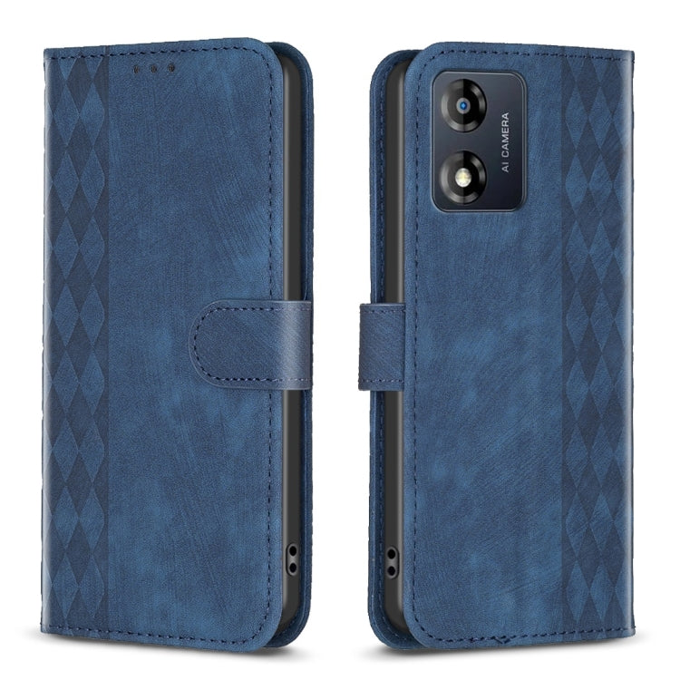 Plaid Embossed Leather Phone Case, For Motorola Moto E13 4G, For Motorola Moto G14 4G, For Motorola Moto G13 4G /G53 5G, For Motorola Moto G73 5G