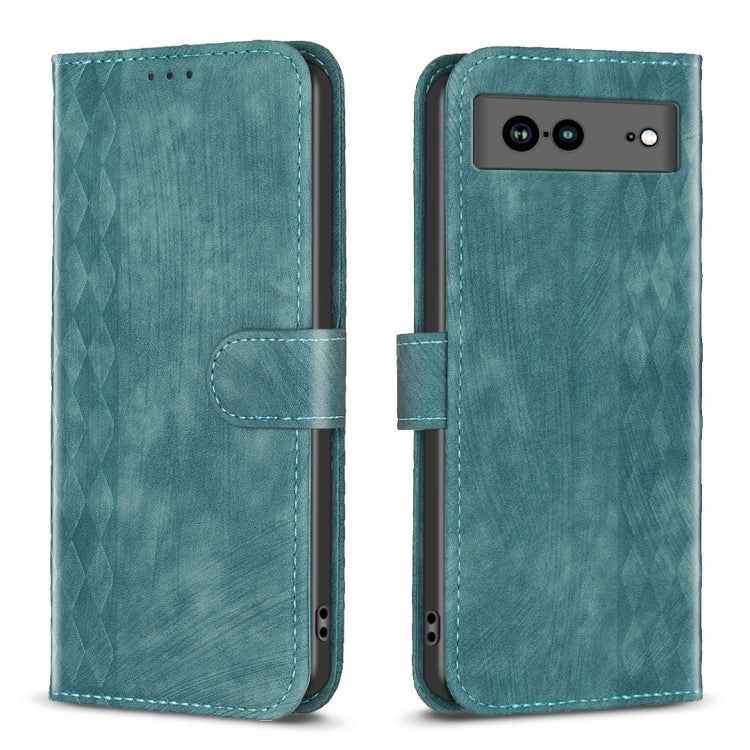 Plaid Embossed Leather Phone Case, For Google Pixel 7, For Google Pixel 7a, For Google Pixel 7 Pro, For Google Pixel 8, For Google Pixel 8 Pro