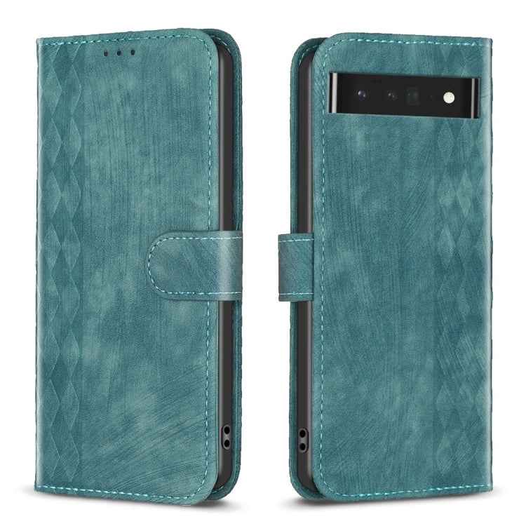Plaid Embossed Leather Phone Case, For Google Pixel 7, For Google Pixel 7a, For Google Pixel 7 Pro, For Google Pixel 8, For Google Pixel 8 Pro