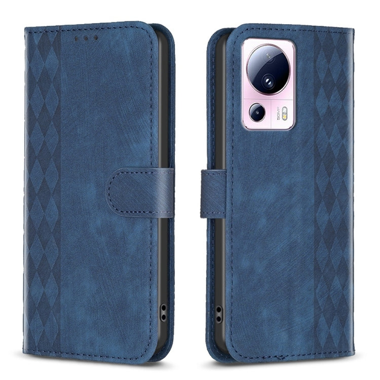 Plaid Embossed Leather Phone Case, For Xiaomi Redmi Note 12S 4G / Note 11, For Xiaomi Redmi Note 12 4G Global, For Xiaomi Civi 3 5G, For Xiaomi Redmi A1 / A1+, For Xiaomi Redmi Note 12 Pro+ Global, For Xiaomi Redmi Note 12 Pro Global                   ...