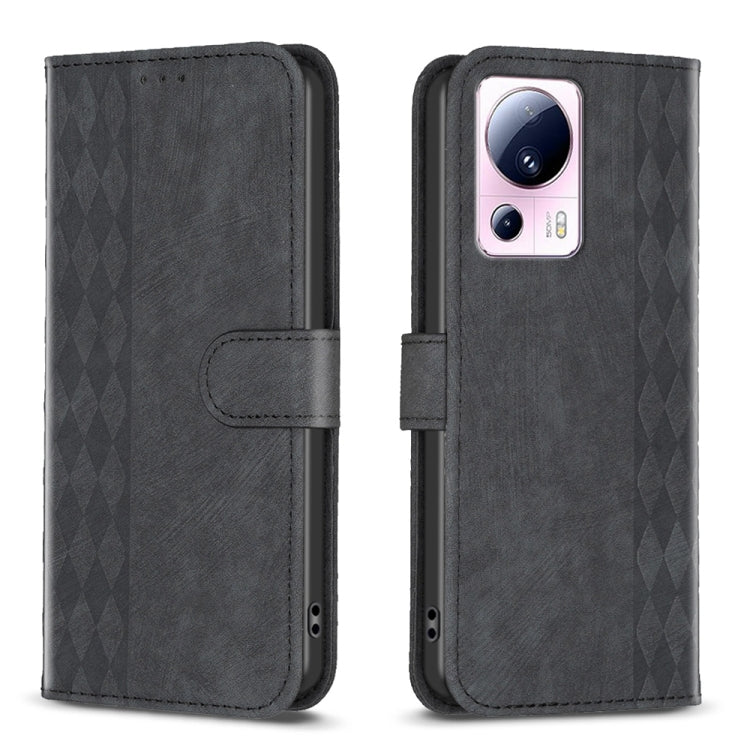 Plaid Embossed Leather Phone Case, For Xiaomi Redmi Note 12S 4G / Note 11, For Xiaomi Redmi Note 12 4G Global, For Xiaomi Civi 3 5G, For Xiaomi Redmi A1 / A1+, For Xiaomi Redmi Note 12 Pro+ Global, For Xiaomi Redmi Note 12 Pro Global                   ...