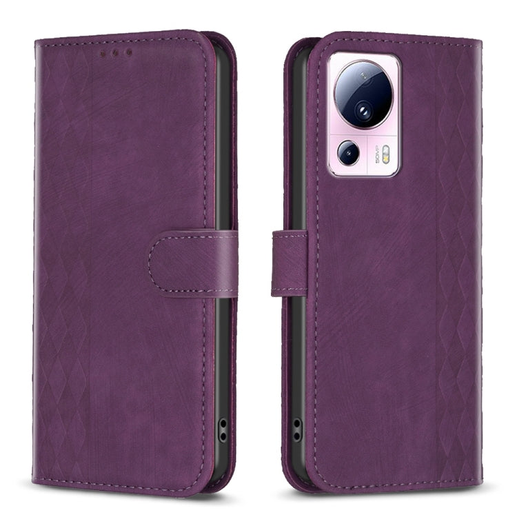 Plaid Embossed Leather Phone Case, For Xiaomi Redmi Note 12S 4G / Note 11, For Xiaomi Redmi Note 12 4G Global, For Xiaomi Civi 3 5G, For Xiaomi Redmi A1 / A1+, For Xiaomi Redmi Note 12 Pro+ Global, For Xiaomi Redmi Note 12 Pro Global                   ...