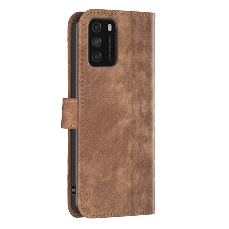 Plaid Embossed Leather Phone Case, For Xiaomi Poco M3 CN Version, For Xiaomi Poco X3 / X3 NFC, For Xiaomi Redmi 9A, For Xiaomi Redmi 9, For Xiaomi Redmi 9C, For Xiaomi Redmi Note 9, For Xiaomi Redmi Note 9 Pro