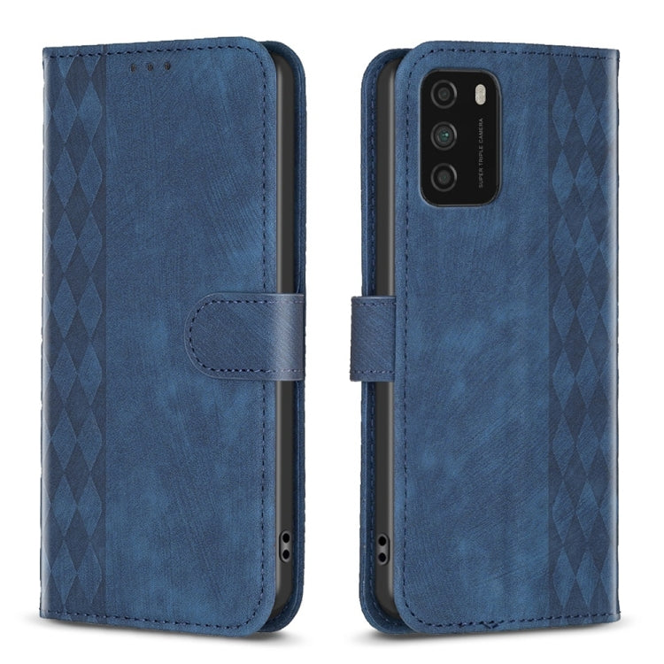 Plaid Embossed Leather Phone Case, For Xiaomi Poco M3 CN Version, For Xiaomi Poco X3 / X3 NFC, For Xiaomi Redmi 9A, For Xiaomi Redmi 9, For Xiaomi Redmi 9C, For Xiaomi Redmi Note 9, For Xiaomi Redmi Note 9 Pro