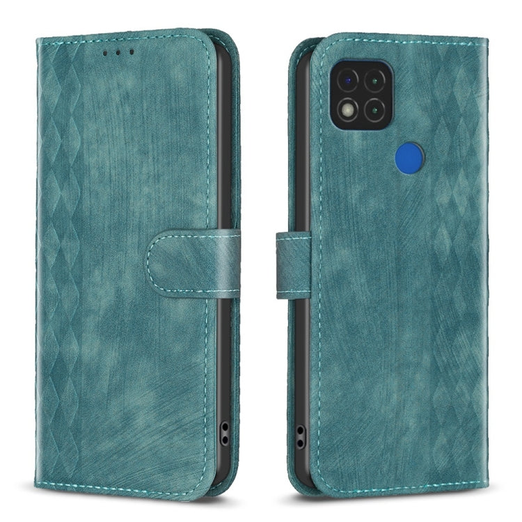 Plaid Embossed Leather Phone Case, For Xiaomi Poco M3 CN Version, For Xiaomi Poco X3 / X3 NFC, For Xiaomi Redmi 9A, For Xiaomi Redmi 9, For Xiaomi Redmi 9C, For Xiaomi Redmi Note 9, For Xiaomi Redmi Note 9 Pro