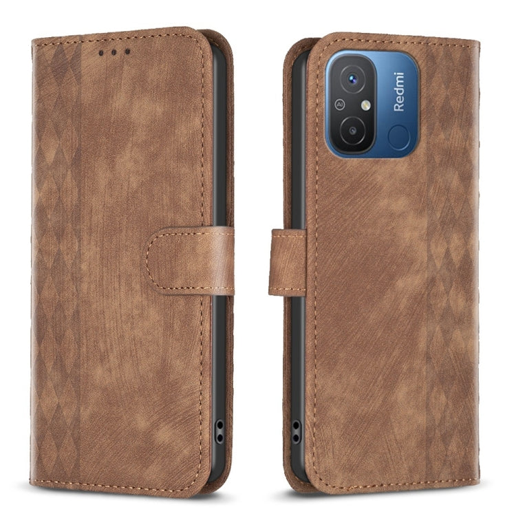 Plaid Embossed Leather Phone Case, For Xiaomi Redmi Note 12S 4G / Note 11, For Xiaomi Redmi Note 12 4G Global, For Xiaomi Civi 3 5G, For Xiaomi Redmi A1 / A1+, For Xiaomi Redmi Note 12 Pro+ Global, For Xiaomi Redmi Note 12 Pro Global                   ...