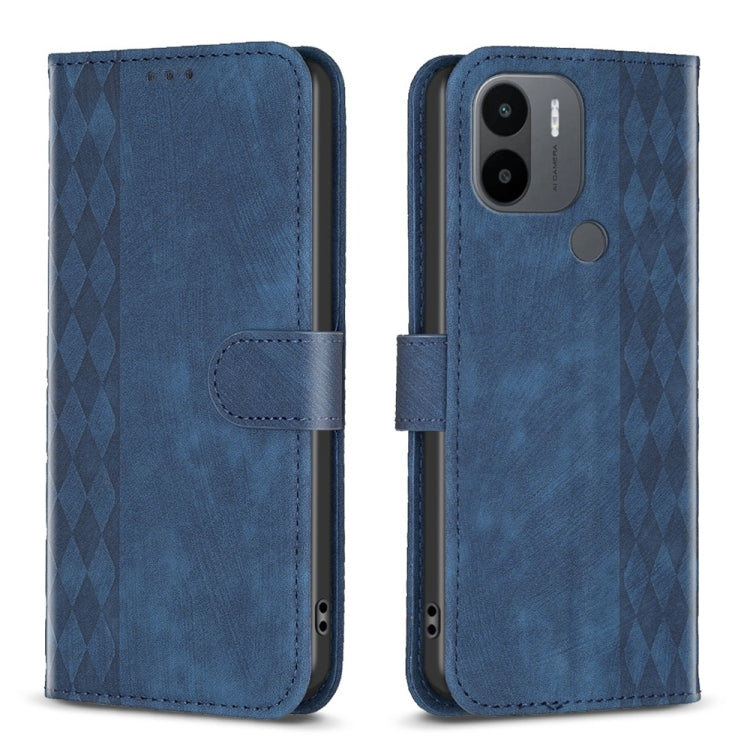 Plaid Embossed Leather Phone Case, For Xiaomi Redmi Note 12S 4G / Note 11, For Xiaomi Redmi Note 12 4G Global, For Xiaomi Civi 3 5G, For Xiaomi Redmi A1 / A1+, For Xiaomi Redmi Note 12 Pro+ Global, For Xiaomi Redmi Note 12 Pro Global                   ...
