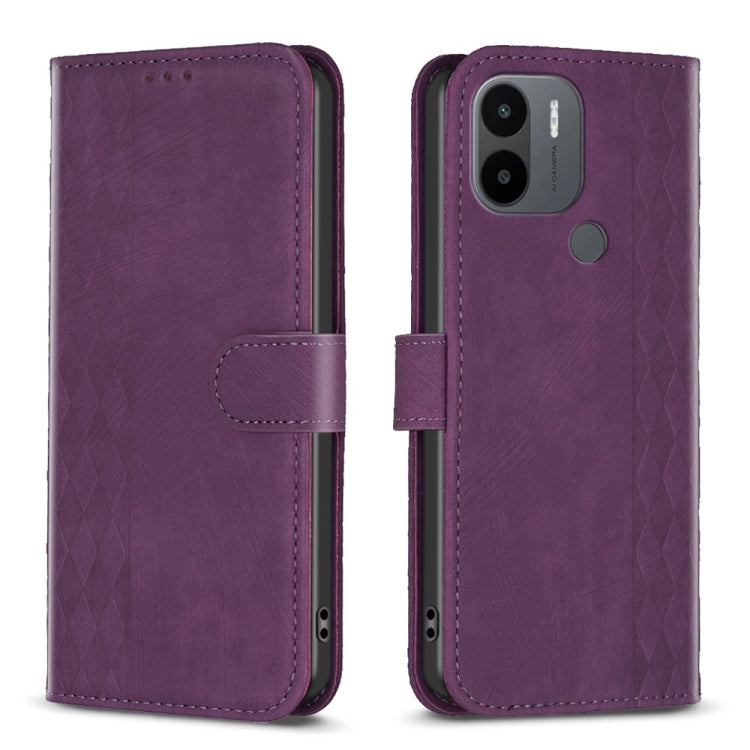 Plaid Embossed Leather Phone Case, For Xiaomi Redmi Note 12S 4G / Note 11, For Xiaomi Redmi Note 12 4G Global, For Xiaomi Civi 3 5G, For Xiaomi Redmi A1 / A1+, For Xiaomi Redmi Note 12 Pro+ Global, For Xiaomi Redmi Note 12 Pro Global                   ...