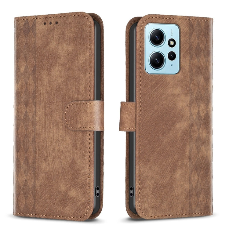 Plaid Embossed Leather Phone Case, For Xiaomi Redmi Note 12S 4G / Note 11, For Xiaomi Redmi Note 12 4G Global, For Xiaomi Civi 3 5G, For Xiaomi Redmi A1 / A1+, For Xiaomi Redmi Note 12 Pro+ Global, For Xiaomi Redmi Note 12 Pro Global                   ...