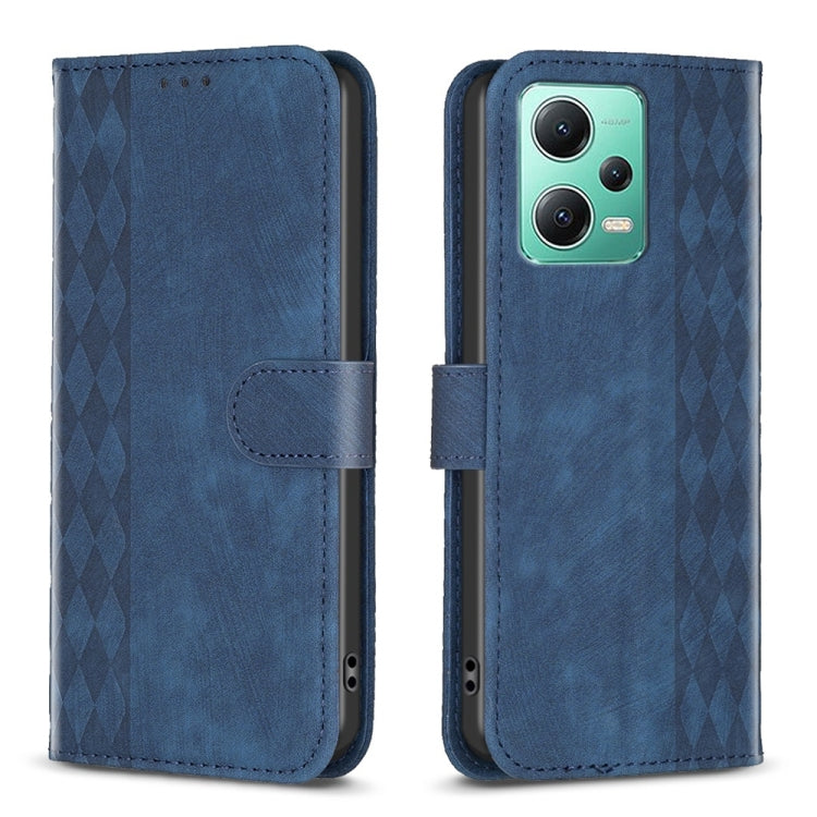Plaid Embossed Leather Phone Case, For Xiaomi Redmi Note 12S 4G / Note 11, For Xiaomi Redmi Note 12 4G Global, For Xiaomi Civi 3 5G, For Xiaomi Redmi A1 / A1+, For Xiaomi Redmi Note 12 Pro+ Global, For Xiaomi Redmi Note 12 Pro Global                   ...