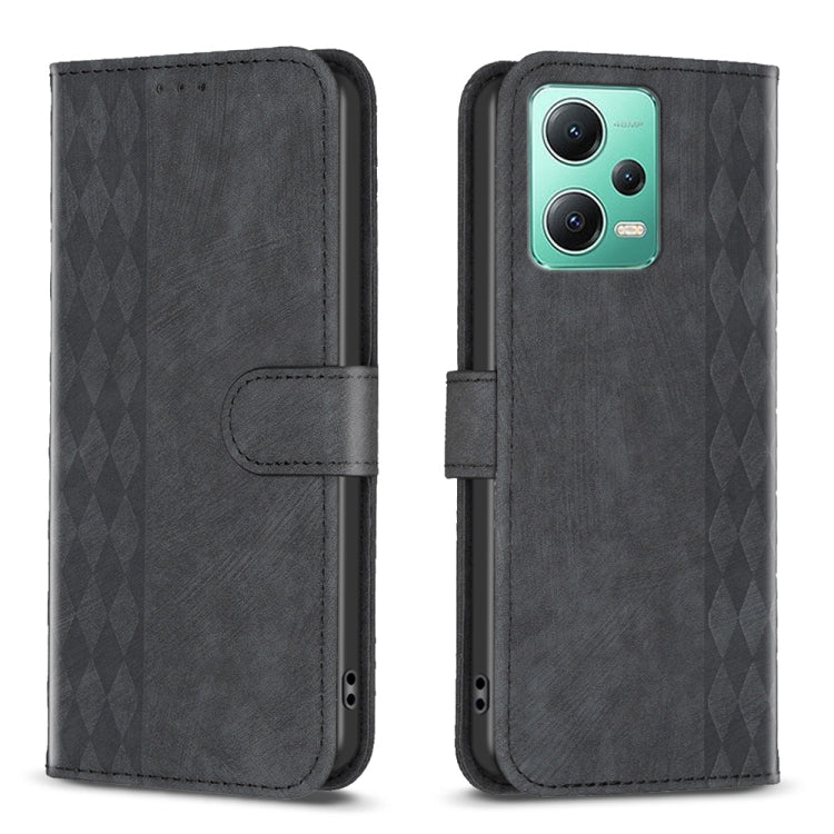 Plaid Embossed Leather Phone Case, For Xiaomi Redmi Note 12S 4G / Note 11, For Xiaomi Redmi Note 12 4G Global, For Xiaomi Civi 3 5G, For Xiaomi Redmi A1 / A1+, For Xiaomi Redmi Note 12 Pro+ Global, For Xiaomi Redmi Note 12 Pro Global                   ...