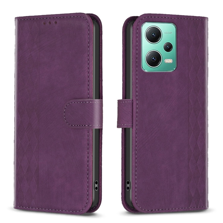 Plaid Embossed Leather Phone Case, For Xiaomi Redmi Note 12S 4G / Note 11, For Xiaomi Redmi Note 12 4G Global, For Xiaomi Civi 3 5G, For Xiaomi Redmi A1 / A1+, For Xiaomi Redmi Note 12 Pro+ Global, For Xiaomi Redmi Note 12 Pro Global                   ...