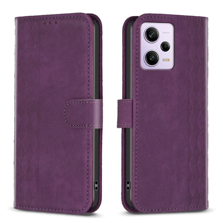 Plaid Embossed Leather Phone Case, For Xiaomi Redmi Note 12S 4G / Note 11, For Xiaomi Redmi Note 12 4G Global, For Xiaomi Civi 3 5G, For Xiaomi Redmi A1 / A1+, For Xiaomi Redmi Note 12 Pro+ Global, For Xiaomi Redmi Note 12 Pro Global                   ...